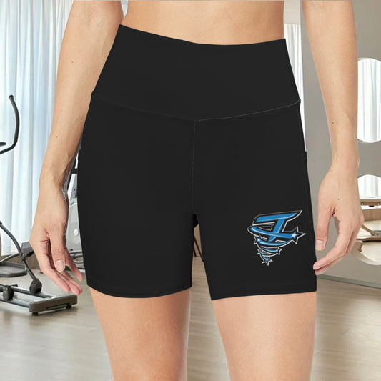 High Waist Deep Pockets Yoga Shorts